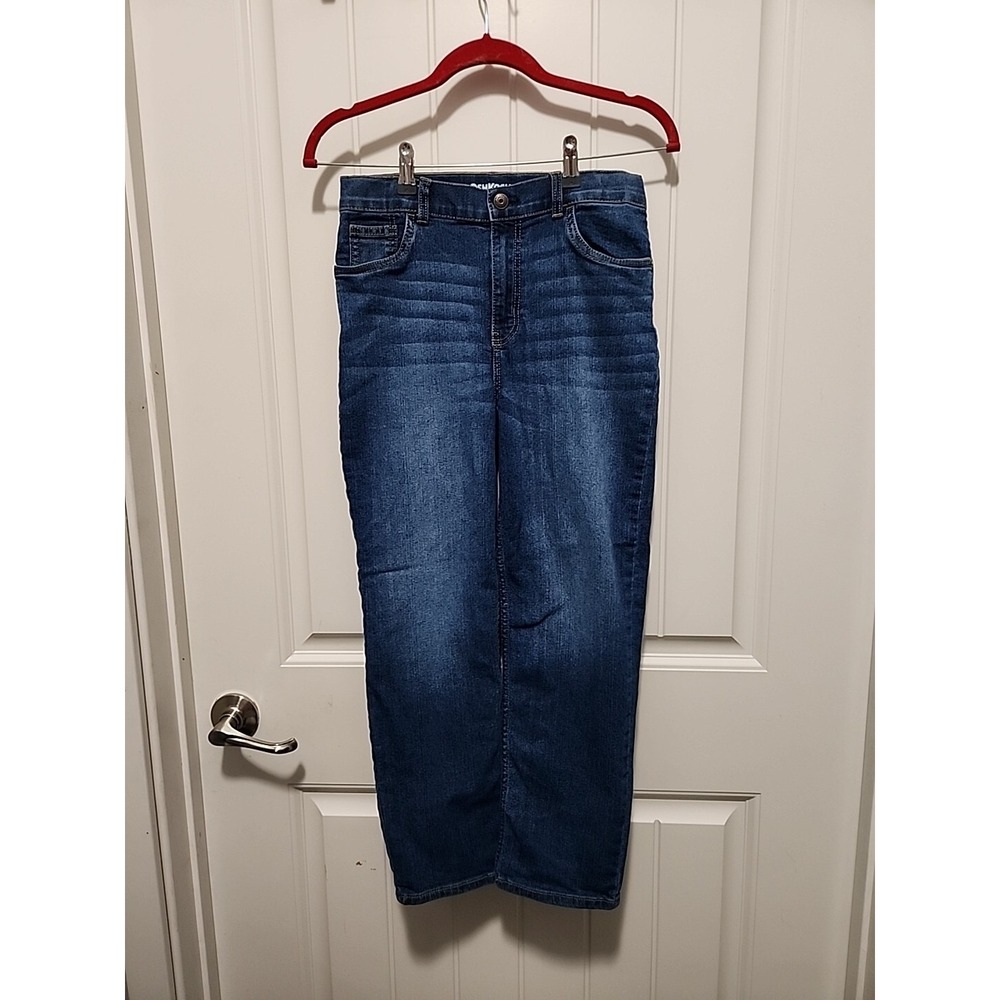 Oshkosh B'gosh Boys Jeans 12R Classic Denim Blue Straight Adjustable Waist